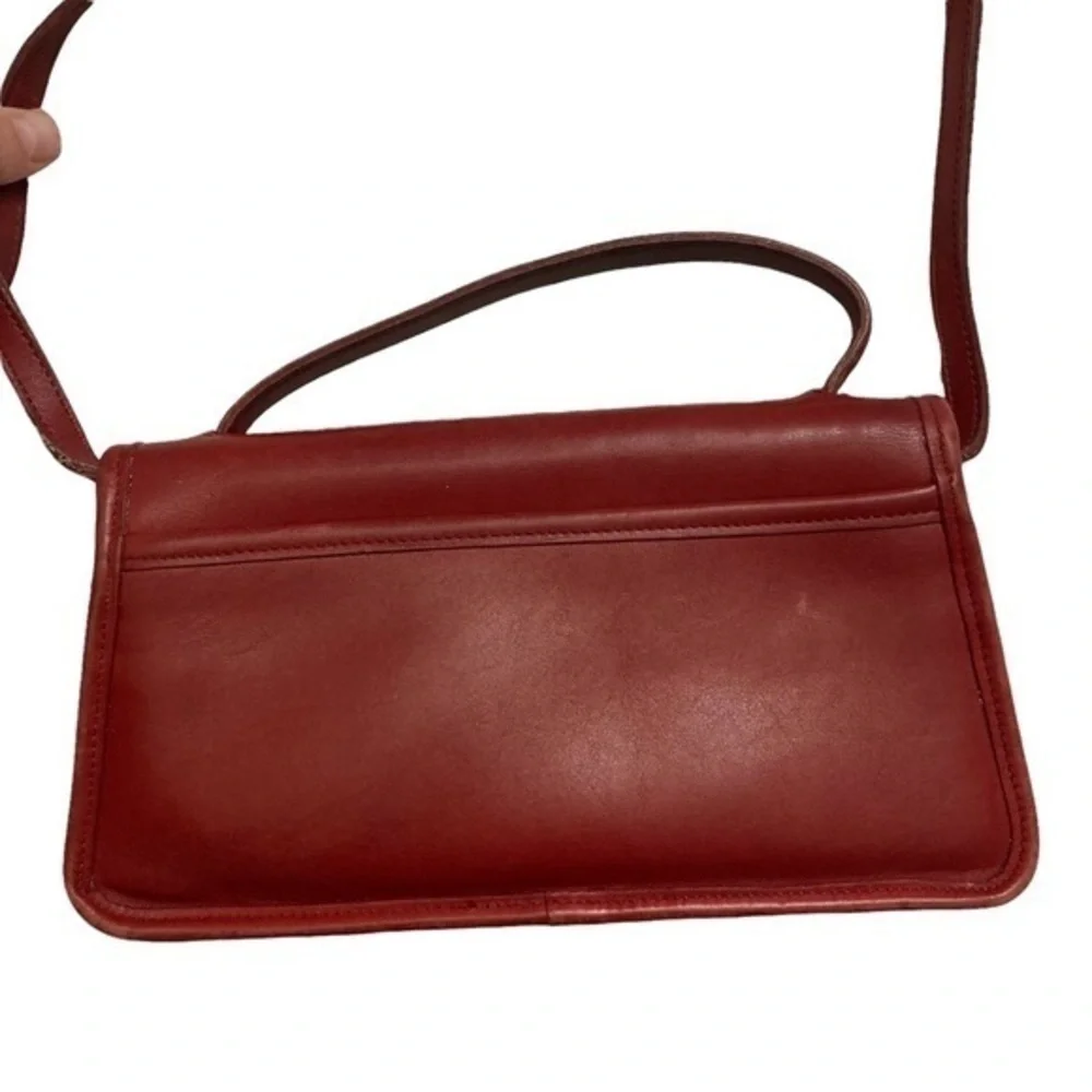 Coach rare red geometric convertible clutch bag 9044 unicorn beautiful